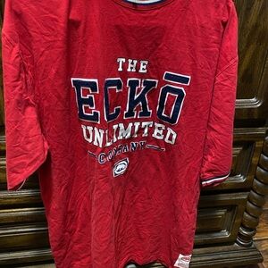 Ecko Unlimited Men’s Red Logo Tee Size Large